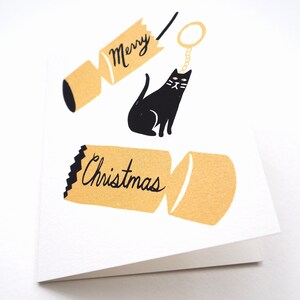 CHRISTMAS CRACKER Screen Printed Christmas Card image 3