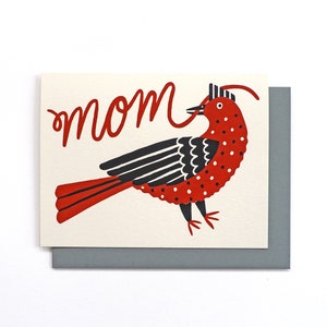 Mama Bird Screen Printed Mother's Day Card image 4