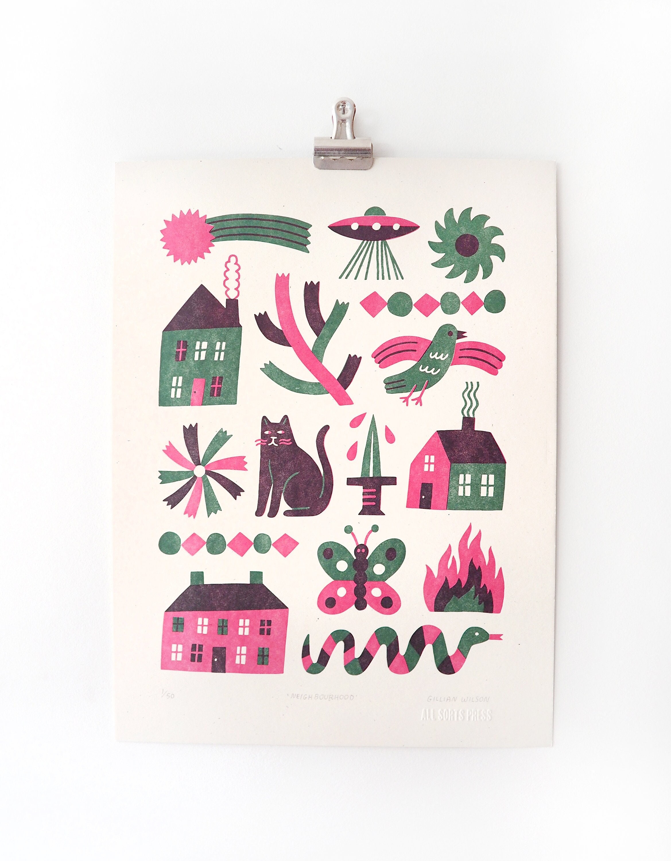 NEIGHBOURHOOD - 9" X 12" Letterpress Print (Limited Edition)