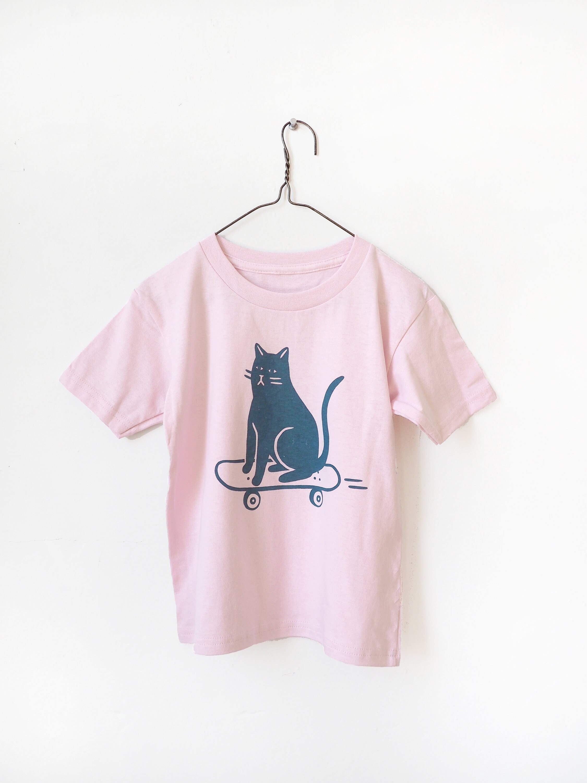 COOL CAT pink Toddler Screen Printed T shirt Etsy Canada