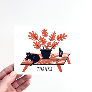 REMERCIEMENTS - carte de remerciement sérigraphiée