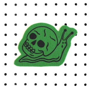 SLOW DEATH / Pure Wool Felt Iron-On Patch