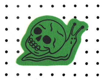 SLOW DEATH / Pure Wool Felt Iron-On Patch