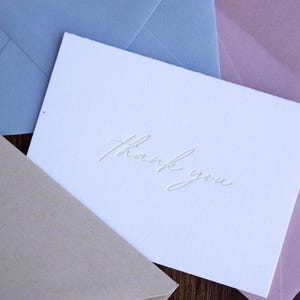 Thank You – Minimal Letterpress Card