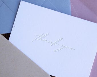Danke – Minimal Letterpress Karte
