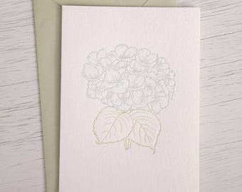 HYDRANGEA | Letterpressed Card