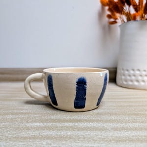 Handmade ceramic coffee mug, cappuccino cup,  10 fl oz