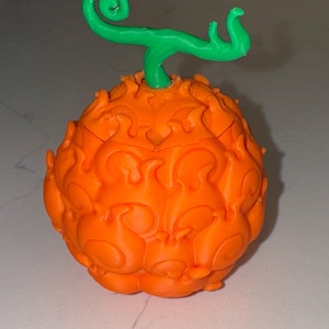 Flame-Flame Fruit Replica – 3D Printed Anime Collectible – Mera Mera no Mi Display Piece, Cosplay Prop, One Piece Gift