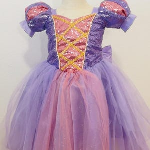 Rapunzel Princess Inspired Girls Dress