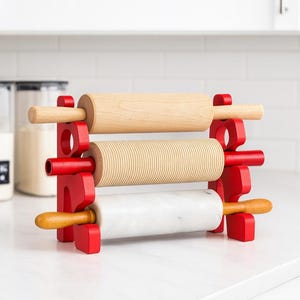 Table Side Pin Rack Countertop Rolling Pin Rack: Holds 3 Pins, Eco-friendly PLA - Etsy