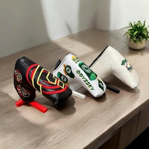 Golf Putter Blade Headcover Display Stand: Collector Organizer