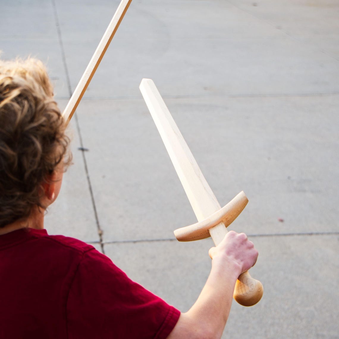 Solid Wooden Toy Sword | 27” Handmade | Kids Pretend Play & Costume ...