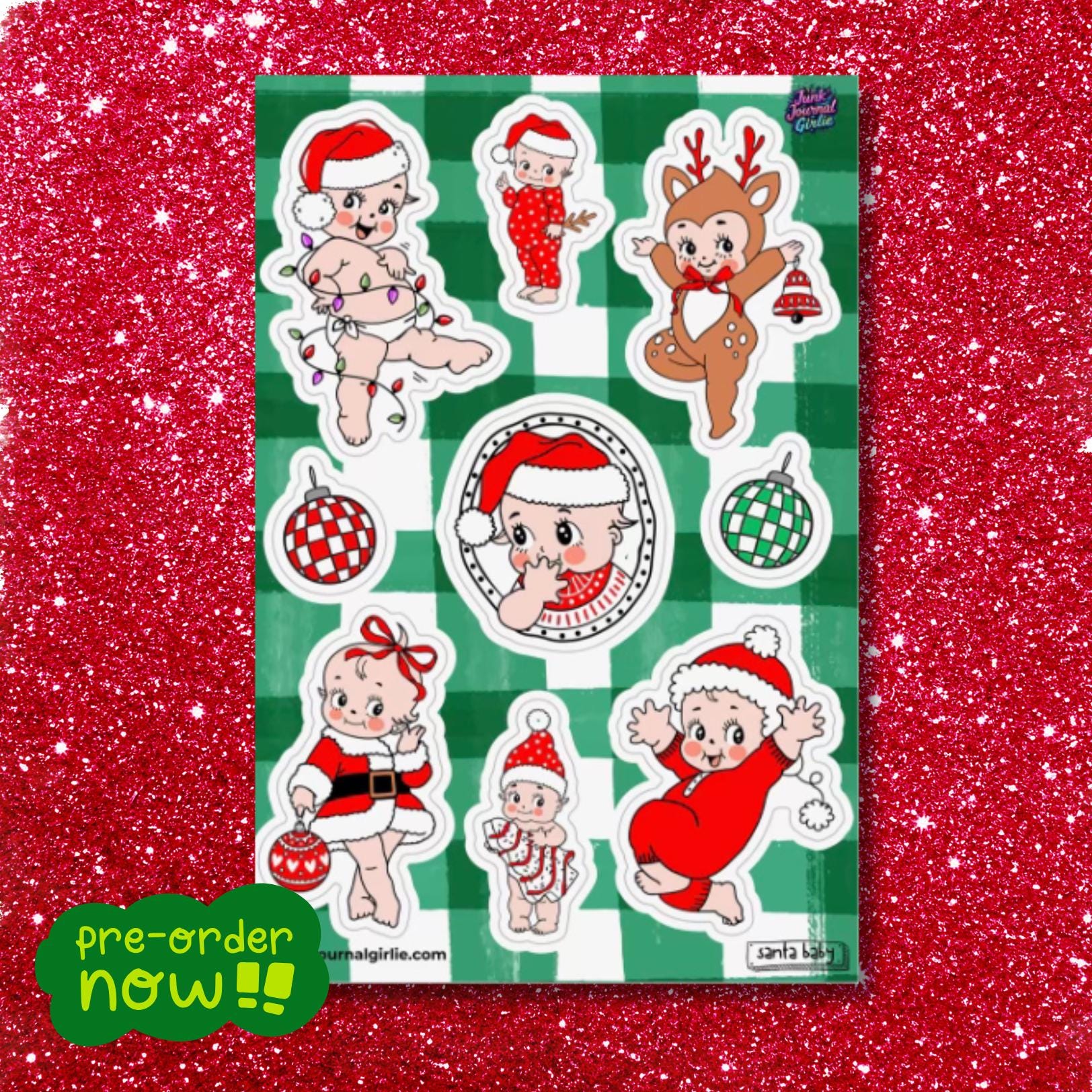 NEW! Jolly Junk Sticker Sheet | 4X6 Vintage Cutie Holiday Stickers - Etsy