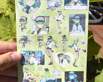 N Harmonia Poke Sparkly Sticker Sheet