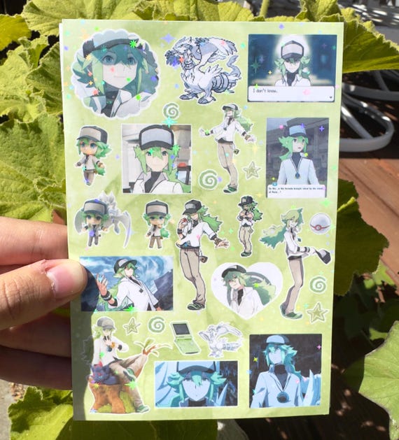 N Harmonia Poke Sparkly Sticker Sheet