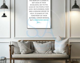 The ESSENCE of LEADERSHIP - Digital print | Office decor | Gift | Leadership |