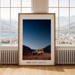 Land Rover Defender Print: Minimalist Offroad Adventure Art (Digital Download)