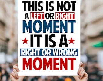 Political Protest Sign, Anti-Fascism Poster (Digital Download)