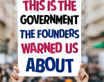 Anti-Trump Protest Poster, Fight Fascism, Political Wall Art (Digital Download)