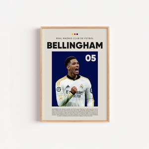 Jude Bellingham Poster: Real Madrid Soccer Wall Art (Digital Download)