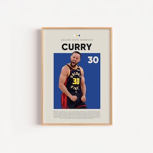 Stephen Curry Poster, Golden State Warriors, Basketball Wall Art, Minimalist Sports decor, Sports Fan Gift, Digital Download, Home decor