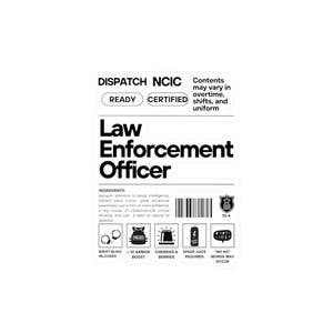 Funny Law Enforcement Vinyl Decal: Police Humor Gift image 2