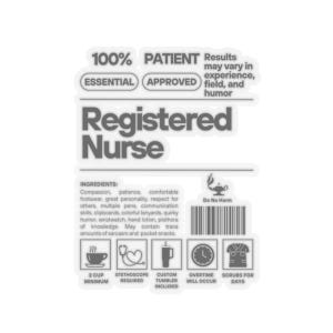 Funny Registered Nurse Stickers | Cute Nursing Gifts for Healthcare Professionals, Laptop Decals, Nurse Appreciation, Medical Humor
