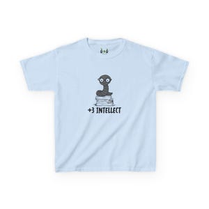 Kids DND T-shirt, +3 intellect, Gaming Tee, RPG Shirt, Funny Children&#39;s Clothing, Roleplaying Gift