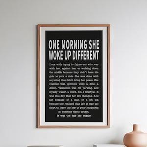 Feminist Inspirational Quote Print: Woman Empowerment Wall Art (Digital Download)