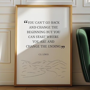 C.S. Lewis Quote Art Print: Inspirational Wall Decor (Digital Download)