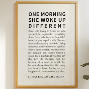 Feminist Inspirational Quote Print: Woman Empowerment Wall Art (Digital Download)