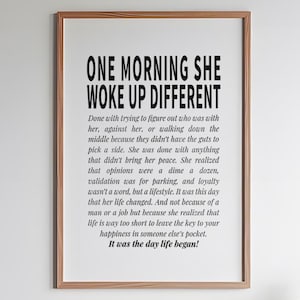 Feminist Inspirational Quote Print: Woman Empowerment Wall Art (Digital Download