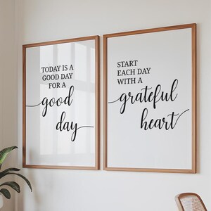 Motivational Wall Art: Good Day Quote Print (Digital Download)