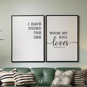I Have Found The One Whom My Soul Loves Wall Art • Song Of Solomon 3:4 Wall Decor • Christian Digital Print • Bedroom Printable Art