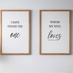 I Have Found The One Whom My Soul Loves Wall Art • Song Of Solomon 3:4 Wall Decor • Christian Digital Print • Bedroom Printable Art