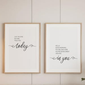 Arte mural inspirador: Impresión «Por si acaso nadie te lo dijo» (descarga digital)