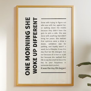 Feminist Quote Print: Woman Empowerment Wall Art (Digital Download)