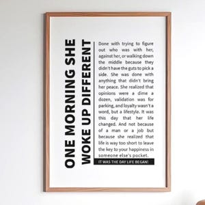 Feminist Inspirational Quote Print: Woman Empowerment Wall Decor (Digital Download)