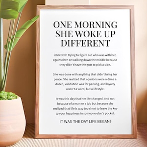 Feminist Wall Art: Woman Empowerment Quote Print (Digital Download)