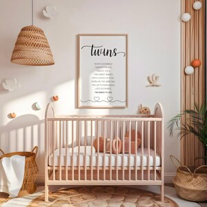 Twins Wall Art • Two Babies Nursery Wall Decor • Baby Room Digital ...