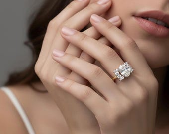 1.22 CTW Oval Lab Grown Diamond Engagement Ring, 14K Solid Gold, IGI Certified Oval Solitaire, Lab Created Diamond Ring, Bridal Jewelry