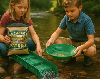 Pan for Gold! 30lb Premium Paydirt with Nuggets & Fine Gold / Gold Mining Paydirt – Experience the Thrill of the Gold Rush / Paydirt Only