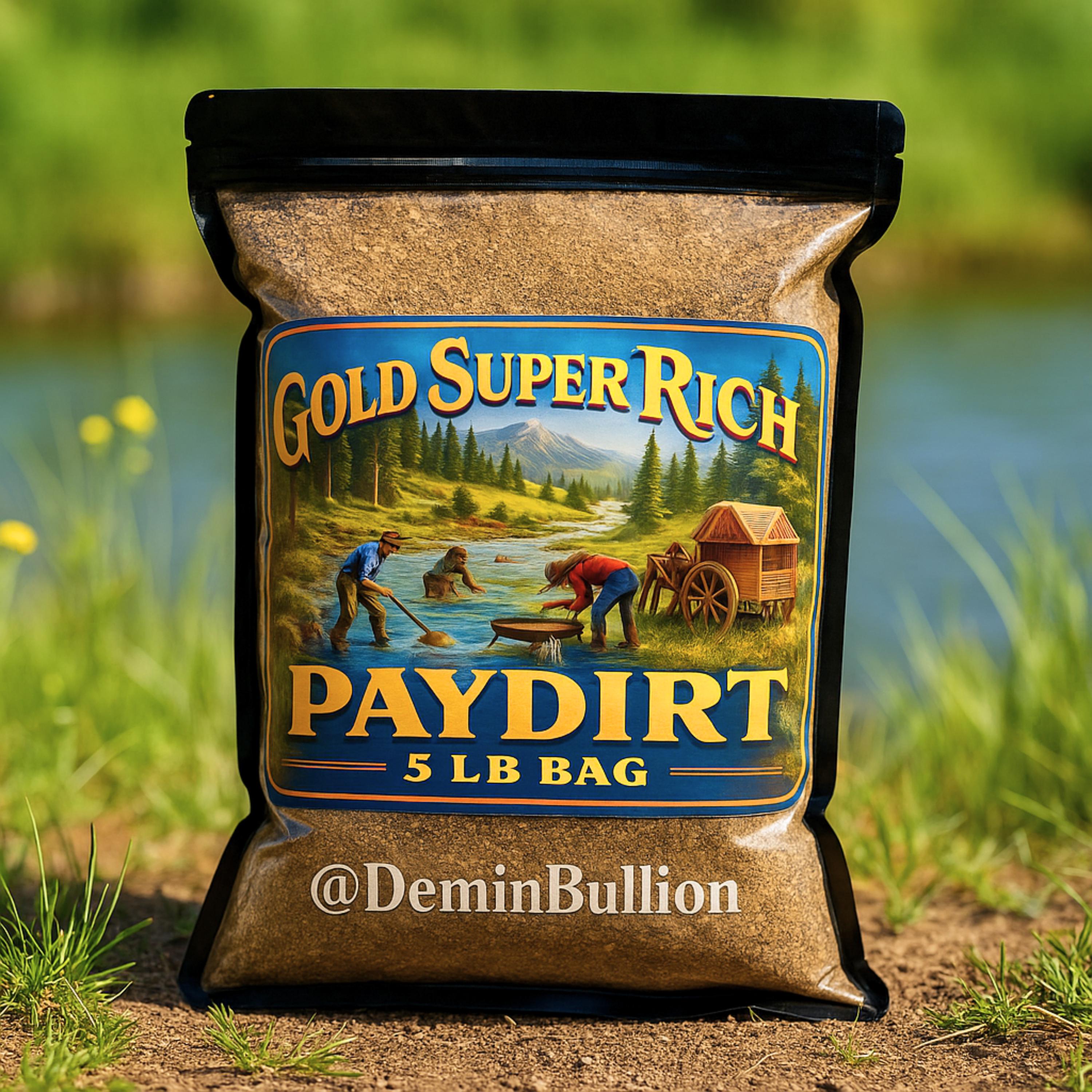 Premium 5LB Gold Paydirt Jackpot – Guaranteed Gold in Every Bag – Perfect for Panning & Gold Prospecting Fun / Paydirt Only - No Equipment