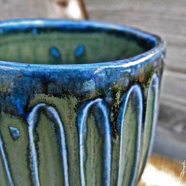 Sea Foam Green And Blue Mug