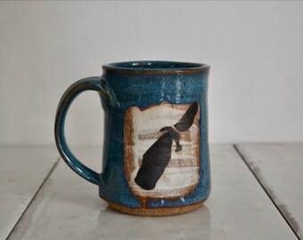 studio pottery coffee mug / handmade pottery art / ceramic mug