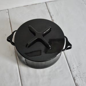 vintage black dansk kobenstyle sauce pot / jens quistgaard / mid century modern / vintage kitchen