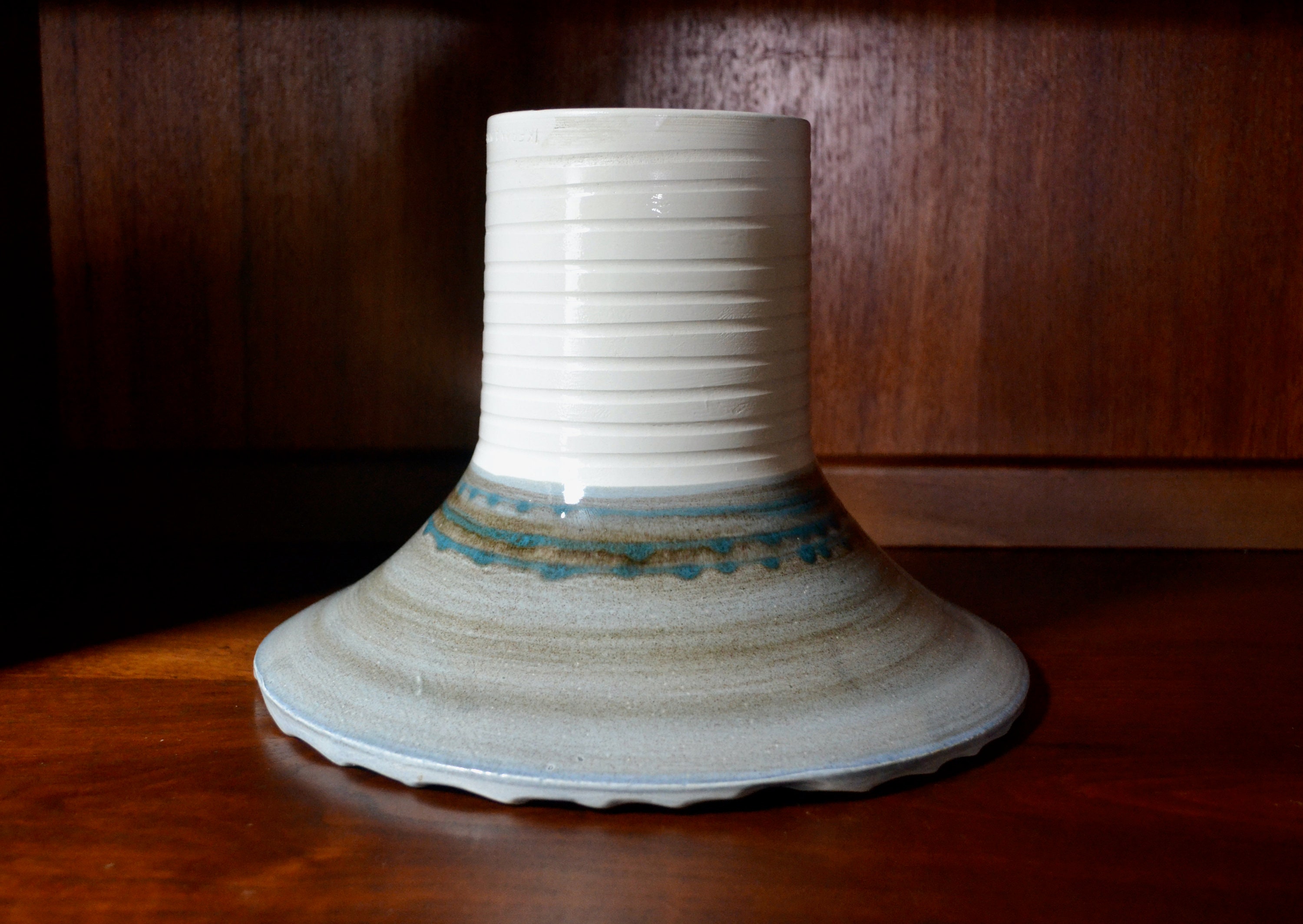 Vintage Ikebana Ware Pottery Vase / Midcentury Modern Pottery Etsy