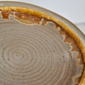 vintage laurentian ceramic tundra salad plates / 1970s modern pottery plates / jean kominik image 7