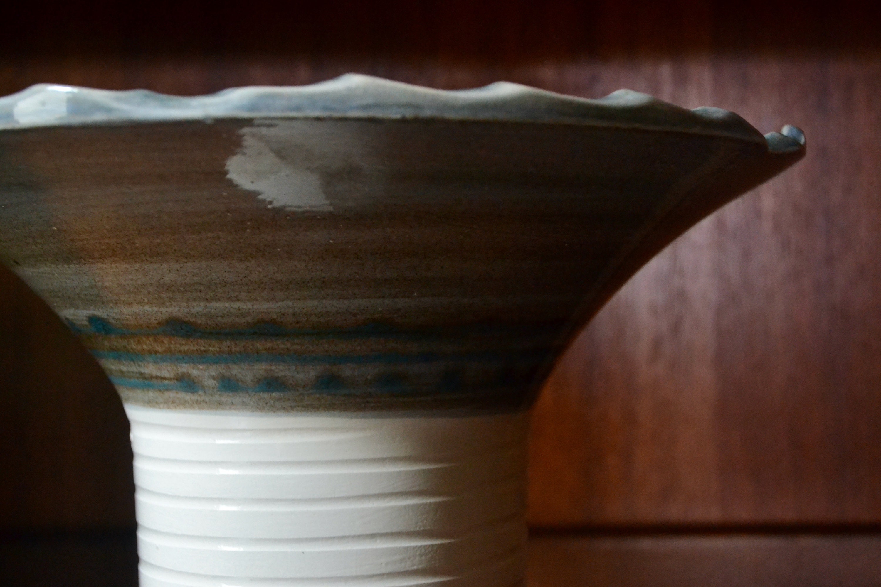 Vintage Ikebana Ware Pottery Vase / Midcentury Modern Pottery Etsy