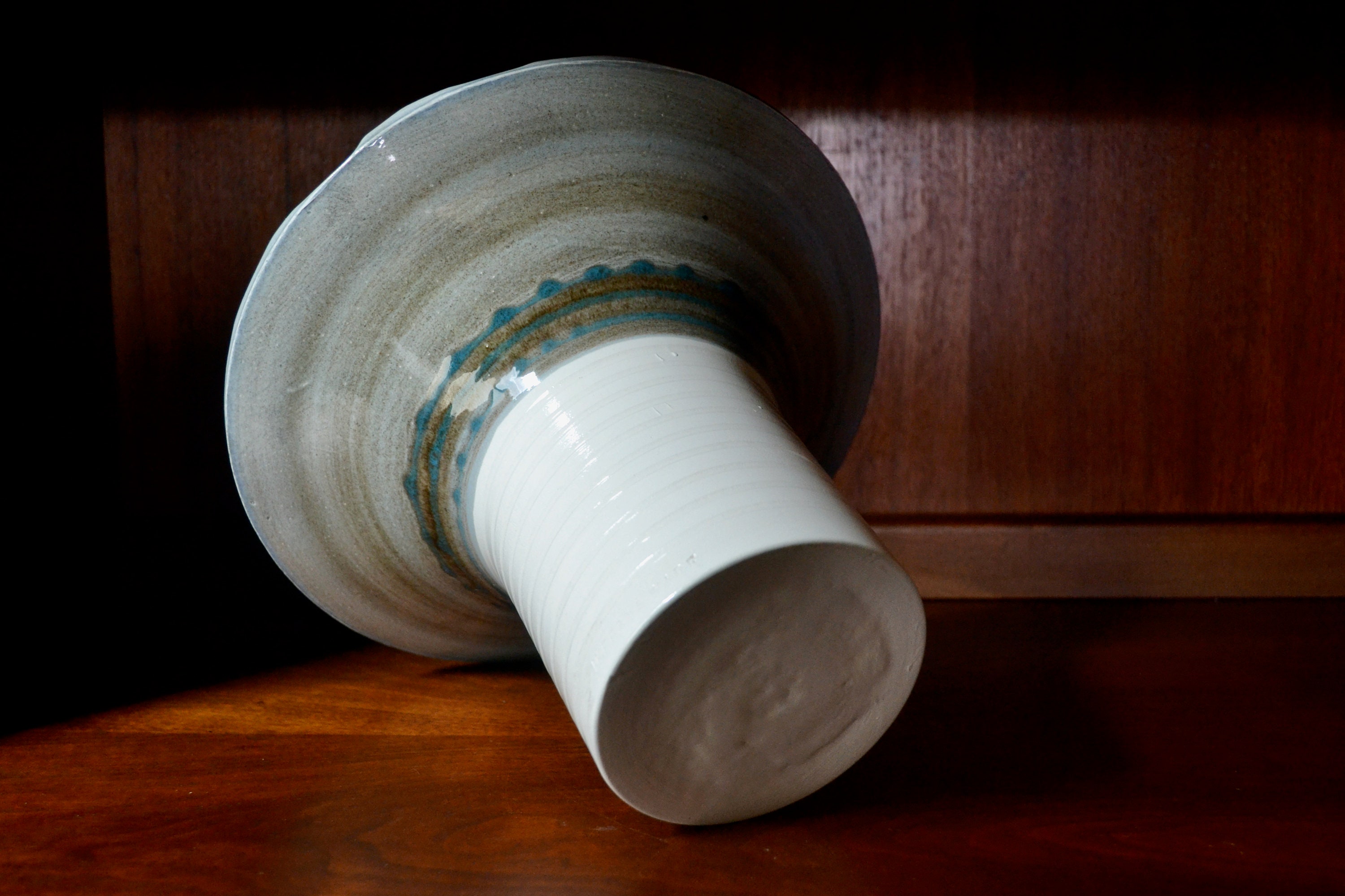 Vintage Ikebana Ware Pottery Vase / Midcentury Modern Pottery Etsy